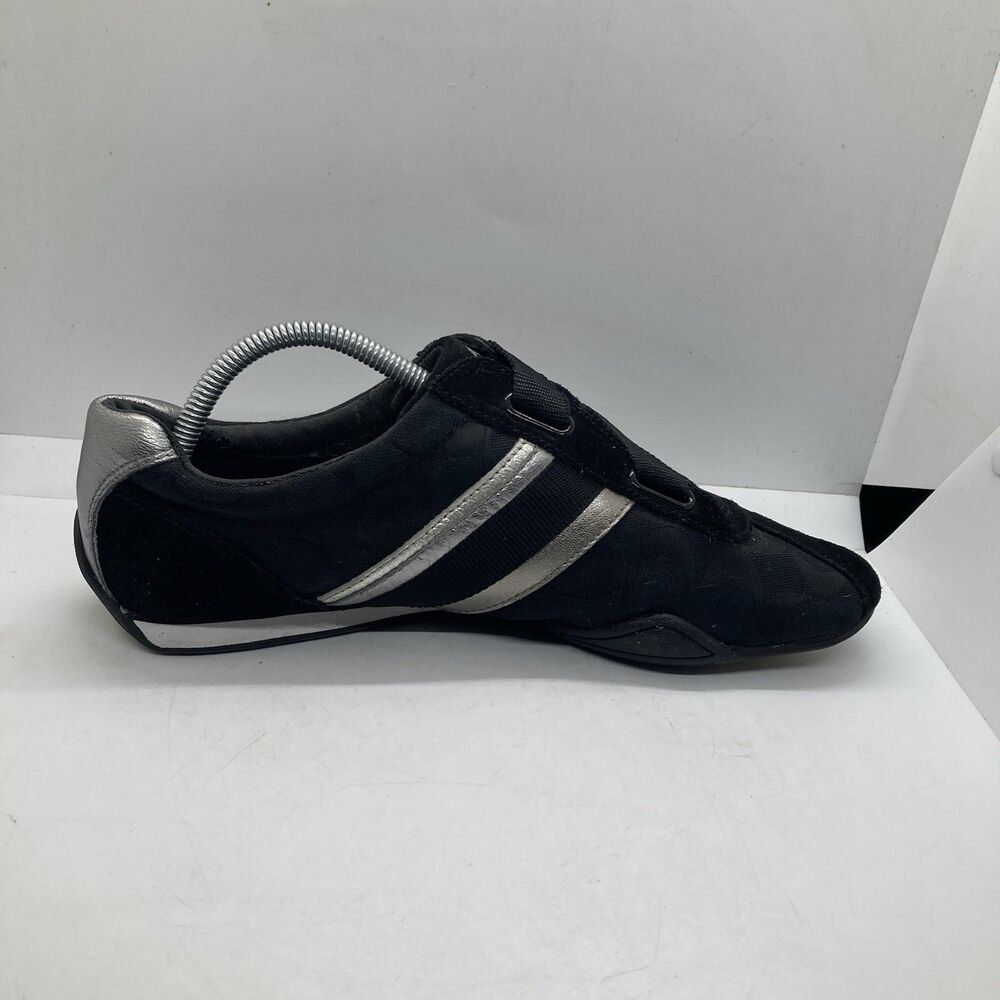 COACH Black & Silver Low-Profile Athletic Sneakers - Picture 5 of 10